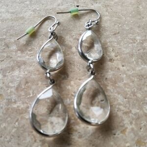 Silver Teardrop Earrings